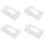4X Vertical Hard Plastic Badge Holder Double Card ID Multi Transparent 10X6cm 1