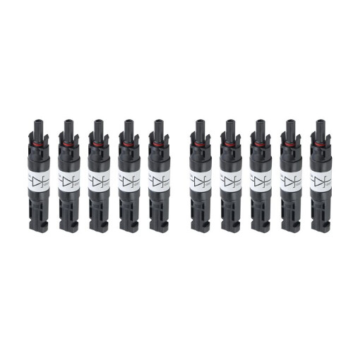 10 Uds Conector Solar con Diodo Conector PV Impermeable DC1000V 20A IP67 PPO Macho Conector Hembra