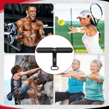 FitBeast Forearm Strengthener & Forearm Exerciser, Wrist Roller with Thicker Handle, Forearm Strength Trainer with Adjustable Strap - Ideal for Grip