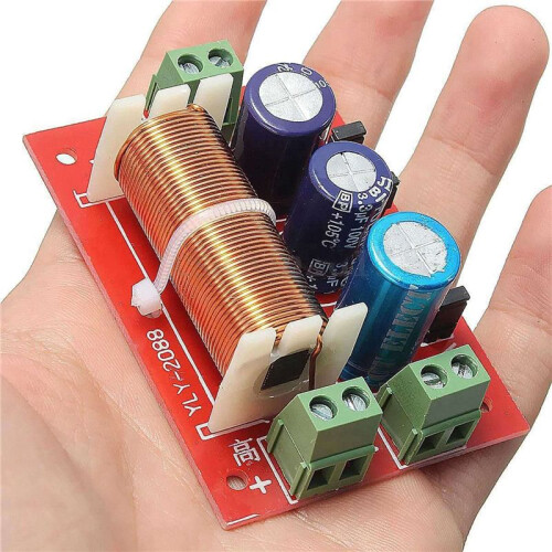 4X 400W Speaker Crossover 2 Way High-Low 4-16 Ohm Frequency Divider for Speaker 1