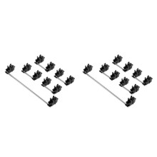 2X Steel Plate Satellite Shaft for Mechanical Keyboard MX Axis Black Mounted 6.25U 2U Stabilizers-1