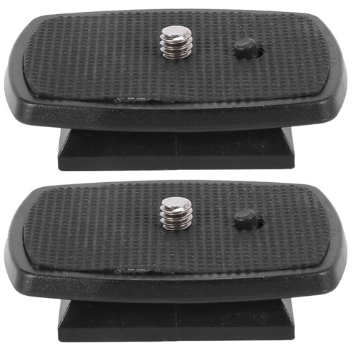 2X Mounting Bracket Adapter Tripod Quick Release Plate