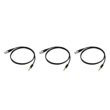3Stück 3,5 mm Buchse Ein 3 Polige XLR Buchse Für BM800 PC Kopfhörer Misch Pult Mikrofon Stereo Kamera Verstärker 0,3 M