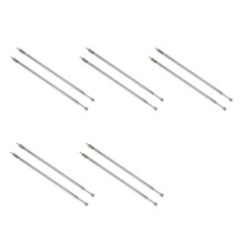 5 Pair 62.5cm 24.6 inch 4 Section Telescopic Stainless Steel AM FM Radio Universal Antenna