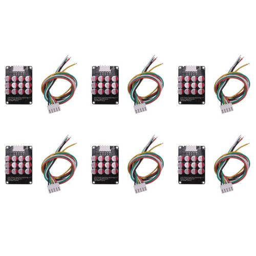 6X 4S 5A Whole Group Balancer Active BMS Board Lithium Lipo Lifepo4 Battery Equalizer  Transfer Capacitor
