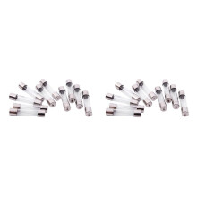 20 Unidades de Fusíveis de Tubo de Vidro Tipo Sopro Rápido 6X30mm 250V 3Amp