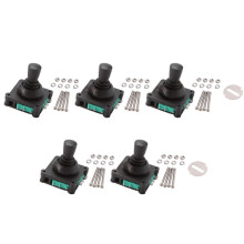 5X Commutateur de Manette AC 240V 5A 4NO 4NC Momentané 2.5mm Filetage de Fixation Commutateur de Manette