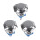 3X 16mm High Round High Round Momentary Metal Push Button 1