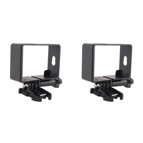 2X Protective Housing Side Border Frame Case for  Yi Xiaoyi Action Sport Camera Accessories Black