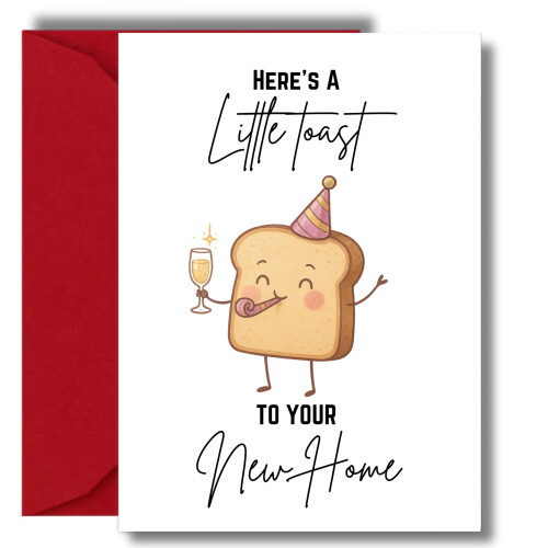 New Home Card, Toast Design H11