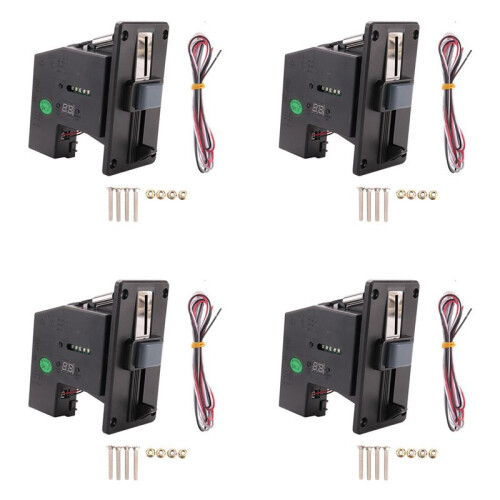 4X Multi Coin Acceptor Coin Pusher Memory for Vending Machine Arcade Game Ticket Exchange