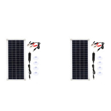 2X 15W Solar Panel 12-18V Solar Cell Solar Panel for Phone RV Car MP3 PAD Charger Outdoor Battery Supply B