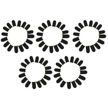 18-Pin Carbon Fiber Finger Sleeves For PUBG Mobile Games Press Screen Finger Sleeves Black & Yellow(80 Pcs)