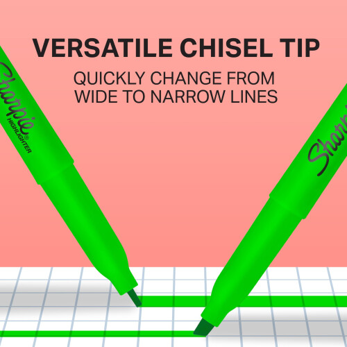 Sharpie Sharpie Pocket Highlighters | Chisel Tip | Assorted Fluorescent Ink Colours | 12 Highlighter Pens 1