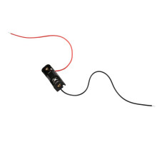 50 Peças 23A/A23 Bateria (12V) Caixa Porta Clipe Preto