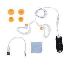 Lettore Musicale MP3 Cuffie Subacquee per Nuoto Vasche Sport Acquatici Cavo Corto 4 GB-Nero