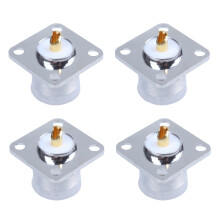 4X UHF Weiblich SO239 Steuerung Chassismontage Flansch Deck Montage Solder Cup -Steckverbinder