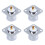 4X Conector RF de UHF Hembra SO239 Panel Chasis Base 1