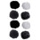 8PCS Universal Lavalier Microphone Furry Windscreen Fur Windshield Wind Muff for    Lapel Lavalier Mic 5Mm 1