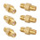 6X SMA Buchse zu Buchse Adapter RF Koax Stecker Gerade, Gold 1