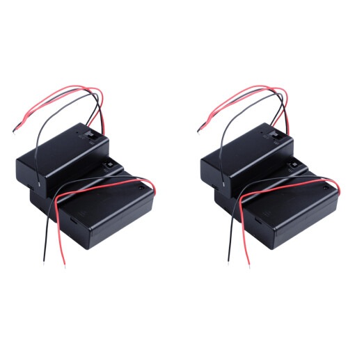6 Pcs Two Wire Lead /Off  1 x 9V Battery Cell Case Holder