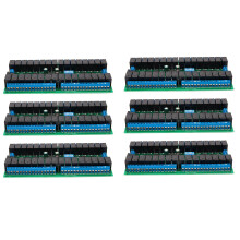 6X R421C32 DC12V 32 Canaux Module de Relais de Bus Modbus RTU RS485 UART Port de Carte Série pour PLC LED Verrou de Porte Domotique