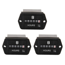 3X DC10V-80V Mechanischer Betrieb Stunden Zähler - Betrieb Stunden Zähler für Motor Generator Boot Autos Moto- Motor LKW Traktor