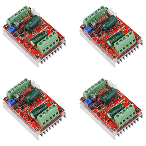 4X  6-60V 400W BLDC Three Phase  Brushless Motor Controller PWM Hall Motor Control Driver Board 12V 48V