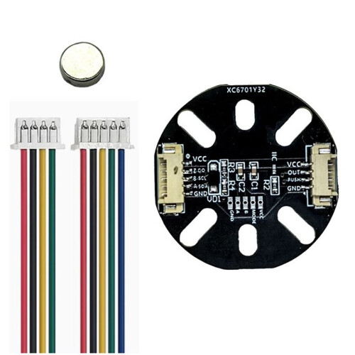MT6701 Magnetic Encoder 14bit High Precision IIC+AB1024 Supports IIC/SSI/PWM/da Communication for Brushless Motor