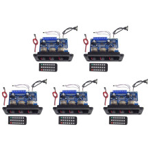 5X 2X25W+50W 2.1 Channel 5.0 Subwoofer Class D Audio Amplifier Board Kit with Female+USB Cable