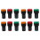 Red, Yellow-Green Light Lamp 22 mm LED  Display Panel AC 220 V 12 Pcs 1