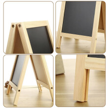 A Boards Pavement Signs, Small Blackboard 25 x 40 cm (9.84 x 15.7in) Double Sided Easel Freestanding Menu Board Advertising Board for Café Shop Pub O