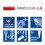 Staedtler STAEDTLER 301 WP6 Whiteboard Pens, Assorted Colour, Pack of 6 6