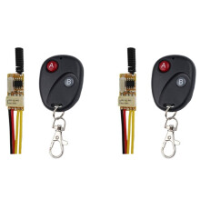 2X RF Remote 433MHZ 4.2V 4.5V 5V 6V 7.4V 9V 12V Small Relay Contact Wireless Switches NO COM NC
