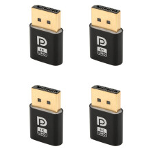 4X 4K Dummy Plug DP Display Adapter EDID Headless Emulator Desktop Accessories