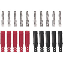 20 Stks 4mm Banaanstekkers Soldeer DIY Banaanstekker Mannelijke Connectors Adapters voor Multimeter Test Leads Probes