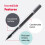 Uni-Ball uni-ball EYE 0.5mm Micro Tip Rollerball Pen - Black (Pack of 8) 4