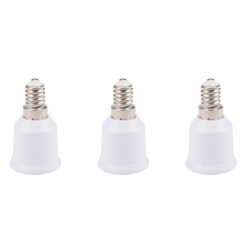 3X E14 to E26 E27 Adapter Chandelier Light Socket E14 to Medium Socket E26 E27 Converter Bulb Base Adapter Converter