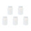 5X Laboratory Chemical Storage Case White Plastic Widemouth Bottle 500ML 1