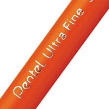Pentel S570 Ultra Fine Pen Plastic 0.6mm Tip 0.3mm Line Black Ref S570-A [Pack of 12]