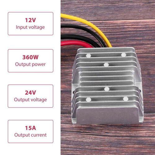 4X Conversor  de 12V um 24V 15A 360W  Conversor  Step  360W 2
