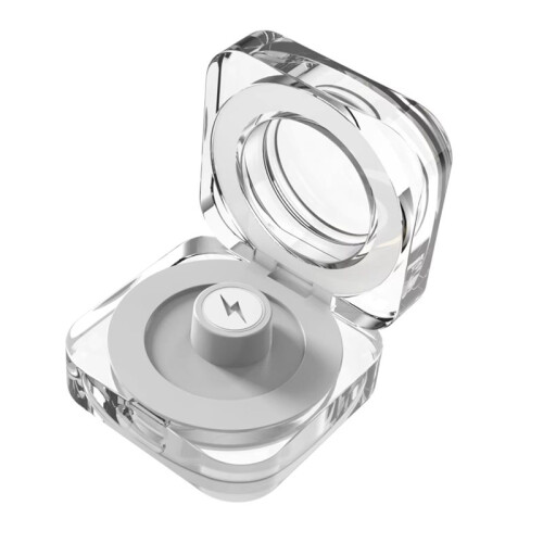 200mAh  Ring Charging Box Without Charging Cable Transparent Self-Activation Charger Box with LED Light Display