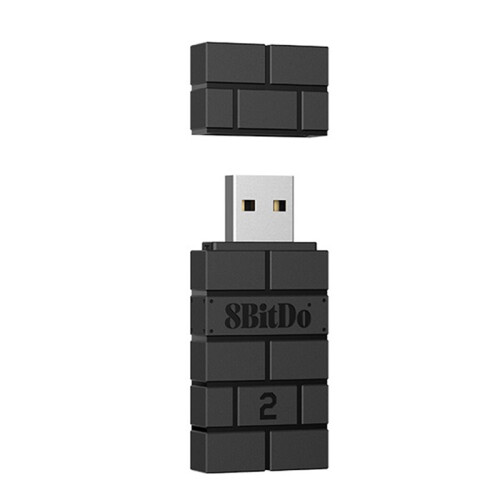 8BitDo USB Wireless  Adapter 2 Receiver   1, 2 PS1  Windows for PS4 PS5  Series X/S Handle Black
