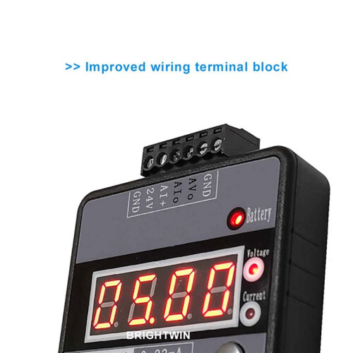 2X Precision 4-20MA Current Voltage Signal Generator, Analog Simulator for PLC and Panel Debugging, Frequency Converter 2
