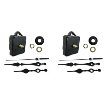 2X Silent Quartz DIY Wandklok Bewegingsmechanisme Niet-Tikkende Reparatie Onderdelen Vervangingskit, Klok Quartz Uurwerk