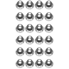 24 X Potentiometer Pot Metall Knopf mit 0-9 Drehscheibe Fuer 6mm Shaft Drehknopf