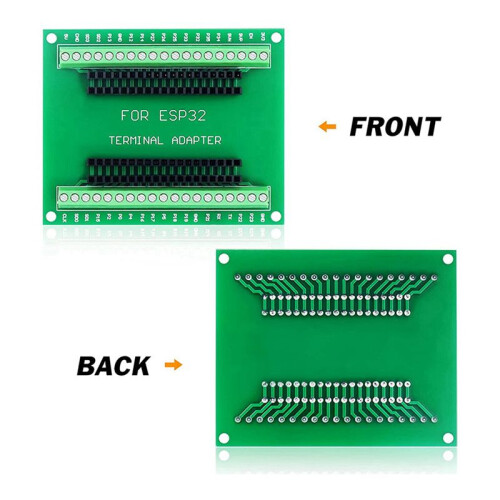 4Pcs ESP32 Breakout Board GPIO 1 Into 2 for 38PIN Narrow Version ESP32 ESP-WROOM-32 Microcontroller Development Board 2