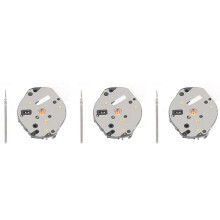 3X Mouvement de Montre AL35 avec PoignéE de Mouvement Remplacement Du Mouvement de Montre à Quartz de Haute PréCision à Trois Aiguilles A35 Sans