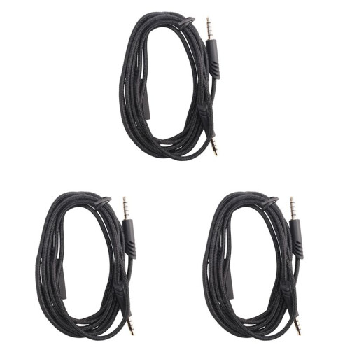 3X Replacement Earphone Cable for Astro A40 Headset,Audio Cable for Astro A10/A40 Gaming Headset,for PS5  Controller