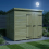 7 x 6 Pent Shed Tanalised (Double Door, No Windows) 3